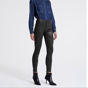 AG Adriano Goldschmied Farrah Skinny Ankle high rise Size 25R Ltt It super black